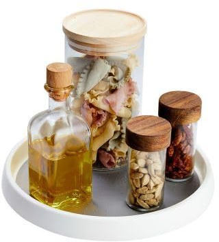 lakeland Rotating Cupboard Store 25.5cm Dia. Non Slip Surface Lazy Susan Style Perfect for kitchen, fridge, bathroom cabinets or craft