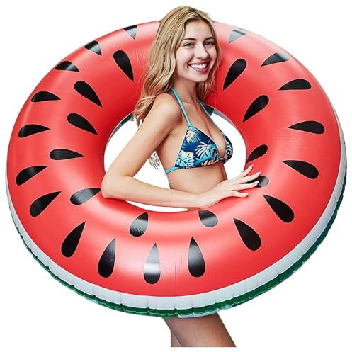 Ciambella Gonfiabile Mare O Piscina 120 Cm A Forma Di Sandia. Ciambella Gonfiabile Per Adulti In Spiaggia O In Piscina. Goditi L’Estate Con Questo Grande Galleggiante A Forma Di Sandia.