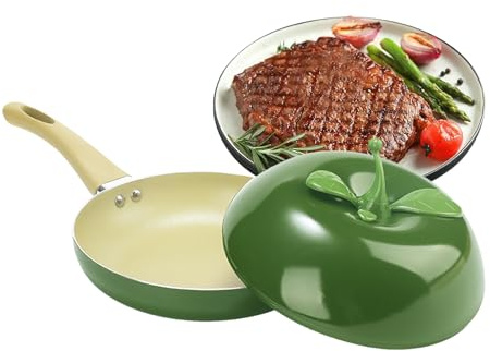 Ollas Pequeñas para Cocinar,Olla con Forma de Verduras y Frutas | Sartén Con Tapa - Para Inducción Estufas Placas De Cocción Freír Cocinar Guisar Leche Sopa Y Hervir A Fuego Lento