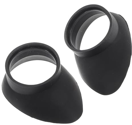 Mobestech Lot de 2 protections oculaires en caoutchouc flexibles et durables pour microscope, compatible avec l'observation des oiseaux, œilleton confortable