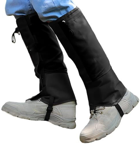 Polainas Para Senderismo | Cubierta Impermeable Ajustable Resistente A La | Polainas Para Exterior,Para Hombres Y Mujeres, Botas De Senderismo, Nieve, Invierno, Zapato, Sendero, Césped, Escalada, Mont