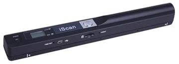 IScan Bärbar Handhållen Trådlös Mobil Dokumentskanner 900 DPI Typ-C LCD-skärm Stöder JPG/PDF-format A4 for Företag Hemma(6.4mm)