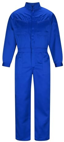 Overol de Trabajo para Hombre Tallas Grandes Mono de Manga Larga con Cremallera y Bolsillos Resistentes a La Suciedad Ropa de Trabajo de Una Pieza Traje de Protección para Pintores Taller Mecánico