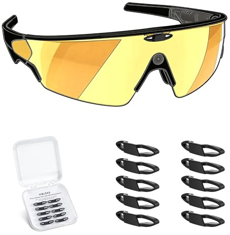 HiBloks Light Cover Led Light blocking stickers Compatible with Oakley Meta Vanguard Smart Glasses Accessory Lightweight & Embedded Reusable Blackout Stickers 10 Pack