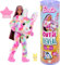 Barbie Cutie Reveal Puppe und Accessoires, Batik-Häschen-Plüschkostüm und 10 Überraschungen mit Farbwechsel, Color Dream-Reihe, HRK38