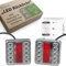 fouraces LED Anhänger Rückleuchten - 2 Set, mit Schaltplan und Kennzeichenbeleuchtung, Rückleuchte, Rücklicht, Zubehör, Licht, Lampen für PKW, Auto - Rücklichter, Anhängerlicht