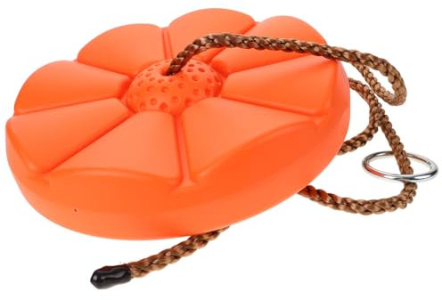 Happyyami Kinderspielzeug für den Innenbereich Bankkissen im Freien Spielplatz Rutsche für Garten schaukel hängende Schaukel Hängesessel aus Kunststoff pp Orange