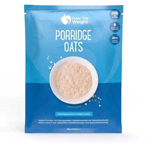 Shake That Weight - Original Porridge Oats - 10 Meals, High Protein, High Fibre, 20+ Vitamins & Minerals, Low Calorie, Vegetarian, Meal Replacement for Weight Loss