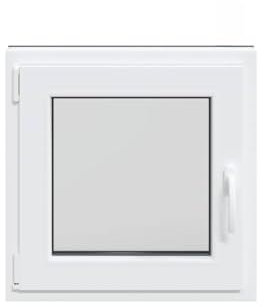 vidaXL Basement Window RISOR 50x50 cm Tilt&Turn DIN Left Anthracite