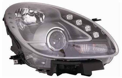 FARO PROIETTORE ANTERIORE DESTRO PARABOLA NERA DAL 2010>