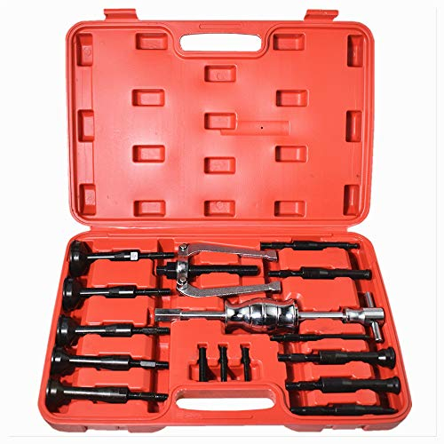 Supercrazy Alltooetools 16PCS Blind Hole Pilot Bearing Internal Extractor Puller W/Slide Hammer Removal Tool Kit