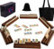 Dreamplay Gifts Rummy Cube Brettspiel, inklusive 160 Spielsteinen, 6 Holz-Steinehaltern, Kordelzug-Aufbewahrungsbeutel, Handtasche für alle Komponenten und Spielanleitung (Edition für 6 Spieler)