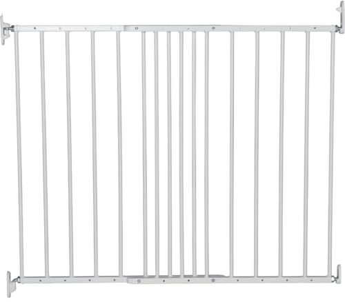 BabyDan Copenhagen, 62,5-106,8 cm, Verlängerbares Treppenschutzgitter/Babygitter/Sicherheitsgitter, Metall, Weiß, Hergestellt in Dänemark - (Haustiergitter/Hundegitter)
