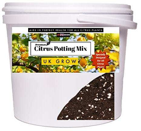 UK GROW Premium Bucket of Citrus Potting mix 1l 2l 3l 5l 10l 20l 25l citrus focus compost growth soil mix (10L)