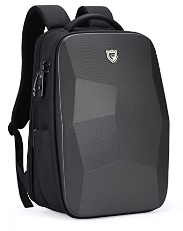 FENRUIEN Hardshell Backpack Expandable,Anti Theft Laptop Backpack for Men with USB Port,Water Resistant Computer Bag 17.3 Inch for Travel/Business