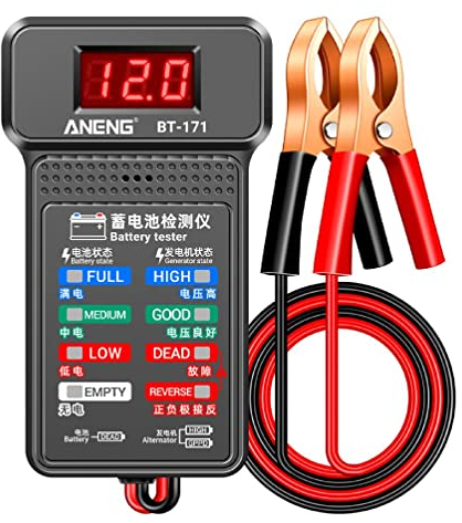 12V Autobatterietester 100-2000CCA Batterielasttester Auto-Anlass- Ladesystem Batteriegenerator-Analysator Autobatterie-Analysator-Tester