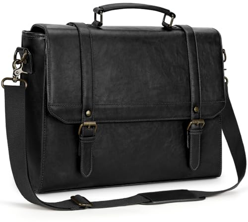 IGOLUMON Borsa Porta PC 15,6 Pollici Lavoro Uomo Impermeabile, Tracolla Valigetta Porta Documenti