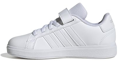 Adidas Unisex Kinder Grand Court 2.0 Shoes Children, Cloud White/Cloud White/Grey one, 28 EU
