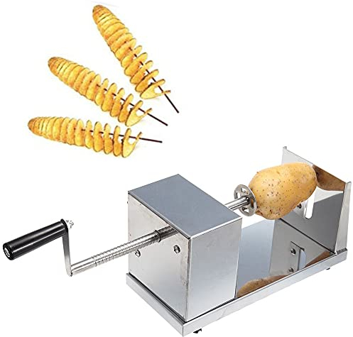 HPDTZ Affettatrice a spirale in acciaio inox per patate, carote, zucchine