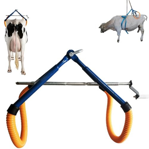 WENNEWU Ascenseur De Hanche De Vache, Dispositif D'Assistance Au Lever, Pince De Levage RéGlable, pour La Dystocie des Vaches, Aide Post-Partum, FièVre TyphoïDe SéVèRe,Orange