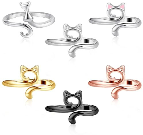 6Stk Häkelring Crochet Ring Häkel Zubehör Häkelringe Verstellbare Häkelringe Finger Metall Häkelring Crochet Strickfingerhut Fadenführer Ring Fingerhalter Häkelschlaufenringe Für Häkelmutter Geschenke