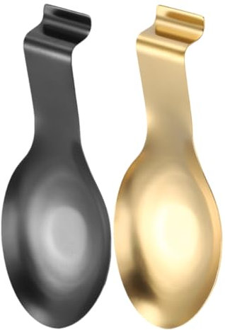 MAGICLULU Soportes de Cucharas Inoxidable 2 Piezas Reposacucharas para Cocina Utensilios de Cocina Resistente para y Hogar Organizador de Utensilios
