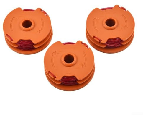 Lote de 3 bobinas de alambre de repuesto para desbrozadora MET6032 MET4530 MET3525