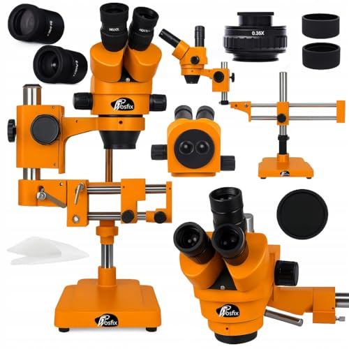 Rosfix Jupiter Pro MSJP-T-SDMS1 - Trinocular Stereo Microscope | 7x-50x Magnification | X/Y Sledge | 360° Head | Electronics/Repair/SMT | Optics Device