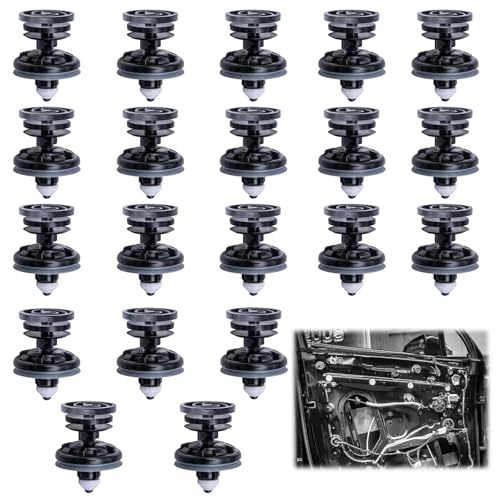 20 Pièces Clips de Fixation de voiture pour carte de porte intérieure, Agrafe Panneau pour Porte, Clips de Montage pour VW T5 T6, T5 A1 A4 A5 A6 (noir)