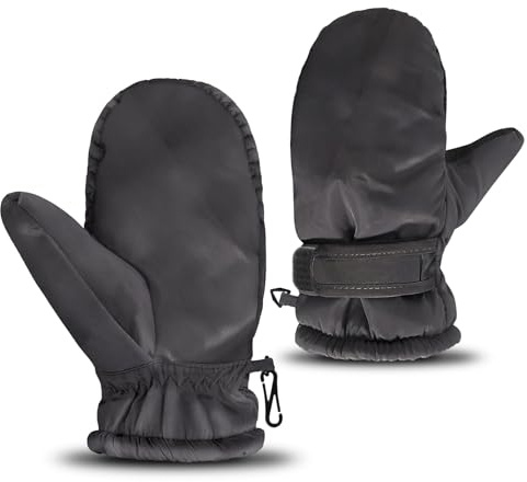 Bopertrove Handschuhe Kinder Baby 6-12-18 Monate, Fäustlinge Kinder Baby, Fleece Handschuhe Kleinkinder 1-2-3 Jahre, Handschuhes Kleinkind Wasserdicht, für Junge Mädchen Winter (Schwarz, S)