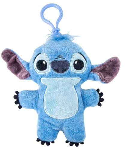 CERDÁ Life'S Little Moments - Llavero de Peluche Disney Stitch, Angel y Leroy con Gancho de Plástico – Accesorio Infantil para Mochilas, Bolsos y Estuches – Suave, Ligero y Licencia Oficial