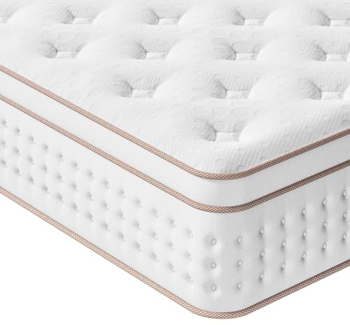 Vesgantti Materasso Matrimoniale Ibrido 160x190x30cm, Molle Insacchettate Indipendenti con Supporto Bordo e Isolamento Movimenti, Media Fermezza, Certificato OEKO-TEX, Box-Top6 Serie