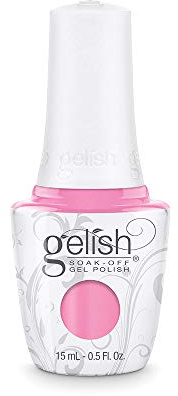 Gelish Gel Nagellack Look At You, Pink-Achu! – UV Gellack für Maniküre, French Nails & Nail Art, 21 Tage Haltbarkeit, Aushärtung mit UV Lampe, bekannt aus den USA, Farbe Kaugummirosa, 15 ml