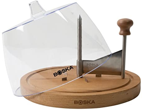 Boska Beech Wood Cheese Curler with Plastic Dome