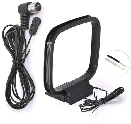 Bingfu 75 Ohm FM Aerial Antenna and AM Loop Antenna for Denon Pioneer Marantz Indoor HD Radio FM Radio Bluetooth Stereo Receiver AV Audio Vedio Home Theater Receiver