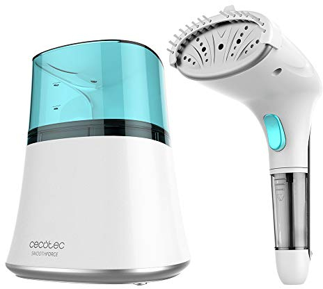 Cecotec Plancha de Vapor Vertical SmoothForce 3000 UltraSteam White. 1200 W, 2 Bares, Presión de Vapor Continuo 25 g/min, Lista en 30 Segundos, 3 Metros Cable, Depósito 700 ml
