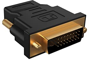 ICY BOX DVI auf HDMI Adapter - perfekt für Docking Stations (IB-DK2241AC), PCs & Monitore, Bidirektional DVI-D zu HDMI, bis 4K 60Hz, 60983