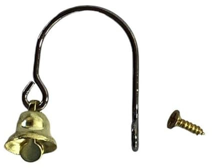 Melody Jane Dolls House Shop Door Bell Gold Traditional Shopkeepers Wall Mounted Accessory