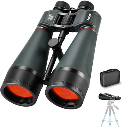 ESSLNB Astronomy Binoculars - 20x80 for Adults, Outdoor Waterproof Binoculars for Bird Watching, Travel and Stargazing with Tripod Adapter and Carrying Bag