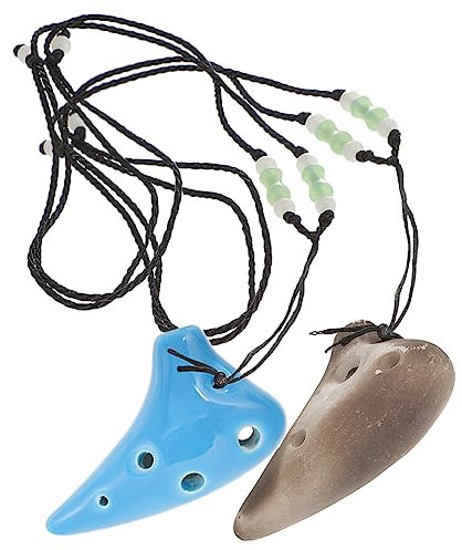 Hoement 2stücke Mini Ocarina Leichtes Blasinstrument Für Anfänger Sanfter Handgefertigt Für Musikliebhaber Und Kreative Köpfe