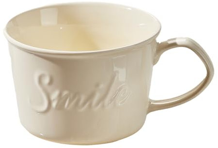 TREEWOO Taza de café grande de cerámica y taza de desayuno con asas, 500 ml, tazón de gran tamaño para sopa de ramen, cereales, ensalada de frutas