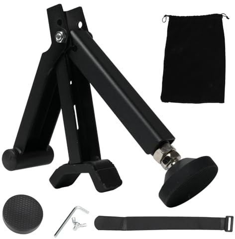 FortuneGlobe Cric Moto Portable - Support de Levage Pliable pour Roues Avant/Arrière, Compatible avec la Plupart des Motos Dirt, Pit Bike et Road - Noir