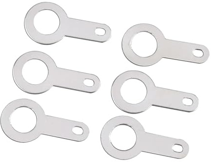 Capocorda per saldatura a testa singola Capocorda per saldatura a testa singola rondella terminale saldatura in rame per PCB M2.2-M8.2, 20 pezzi