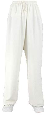Tai Chi Hosen Traditionelle Trainingshosen Taiji Kung Fu Wing Chun Shaolin Klassische Kleidung Unisex Weiß S
