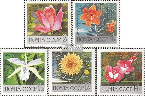 Union soviétique 3620-3624 (complète.Edition.) Neuf avec Gomme Originale ** MNH 1969 sélections de Botan. Jardin (Timbres pour Les collectionneurs) Plantes/Champignons