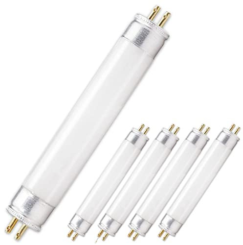 CLAR - Tube Fluorescent T5 4W, Tube Néon, Lampade Fluorescenti, Lampadine, 13,6 x 1,6 cm (4 Watts T5, Pack 5)