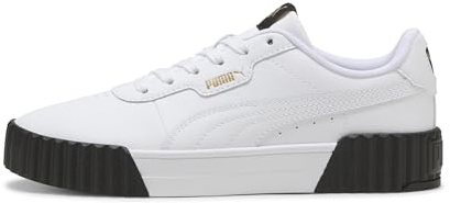 Puma Carina 3.0 - Scarpe da Ginnastica Femmina, Puma White-Puma Gold-Puma Black,