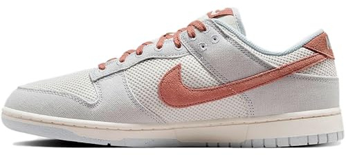 NIKE Dunk Low Retro SE, Sneaker Uomo, Pure Platinum/Fossil Rose/Phan, 44 EU