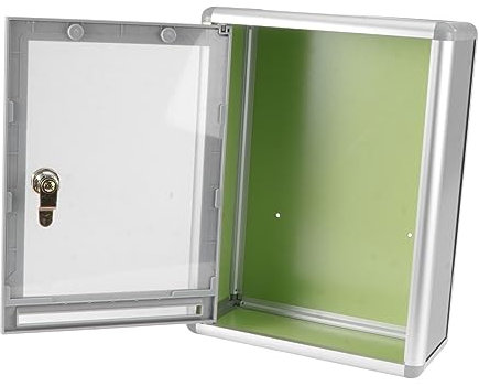 DIYEAH 1 Set Scatola Postale Trasparente Muro con Serratura Contenitore per Reclami per Uffici e Scuole Design Pratico e Facile da Capacità Ampia per Riviste e Buste