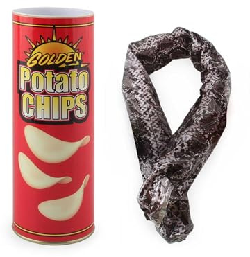 JIANGTYH The Potato Chip Snake Can Jump Spring Snake Toy Gift April Fool Day Halloween Christmas time Party Decoration Jokes in A Can Gag Gift Prank